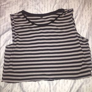 Striped crop top